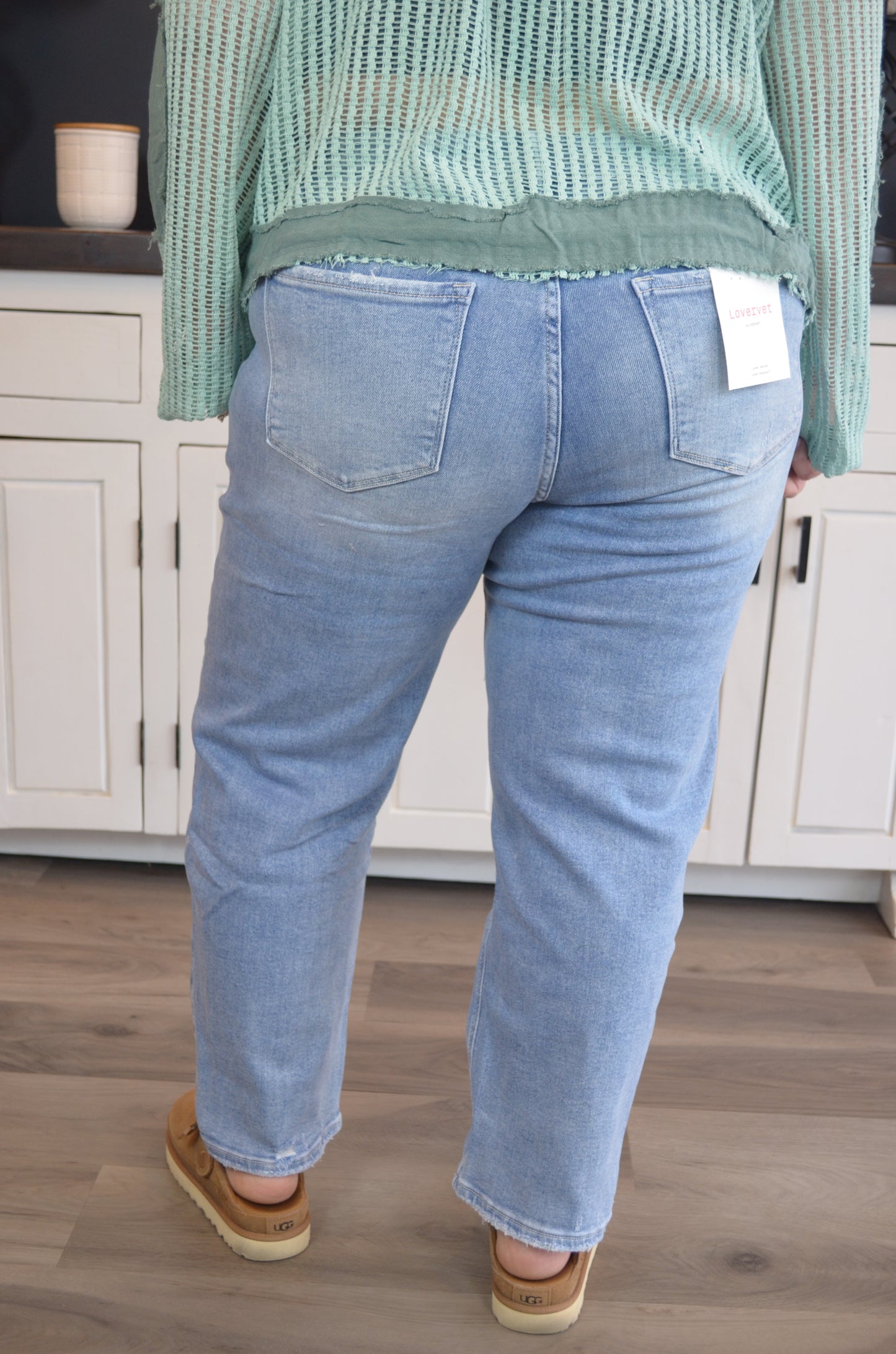 Lovervet Plus Size Super High Rise Barrel Jean