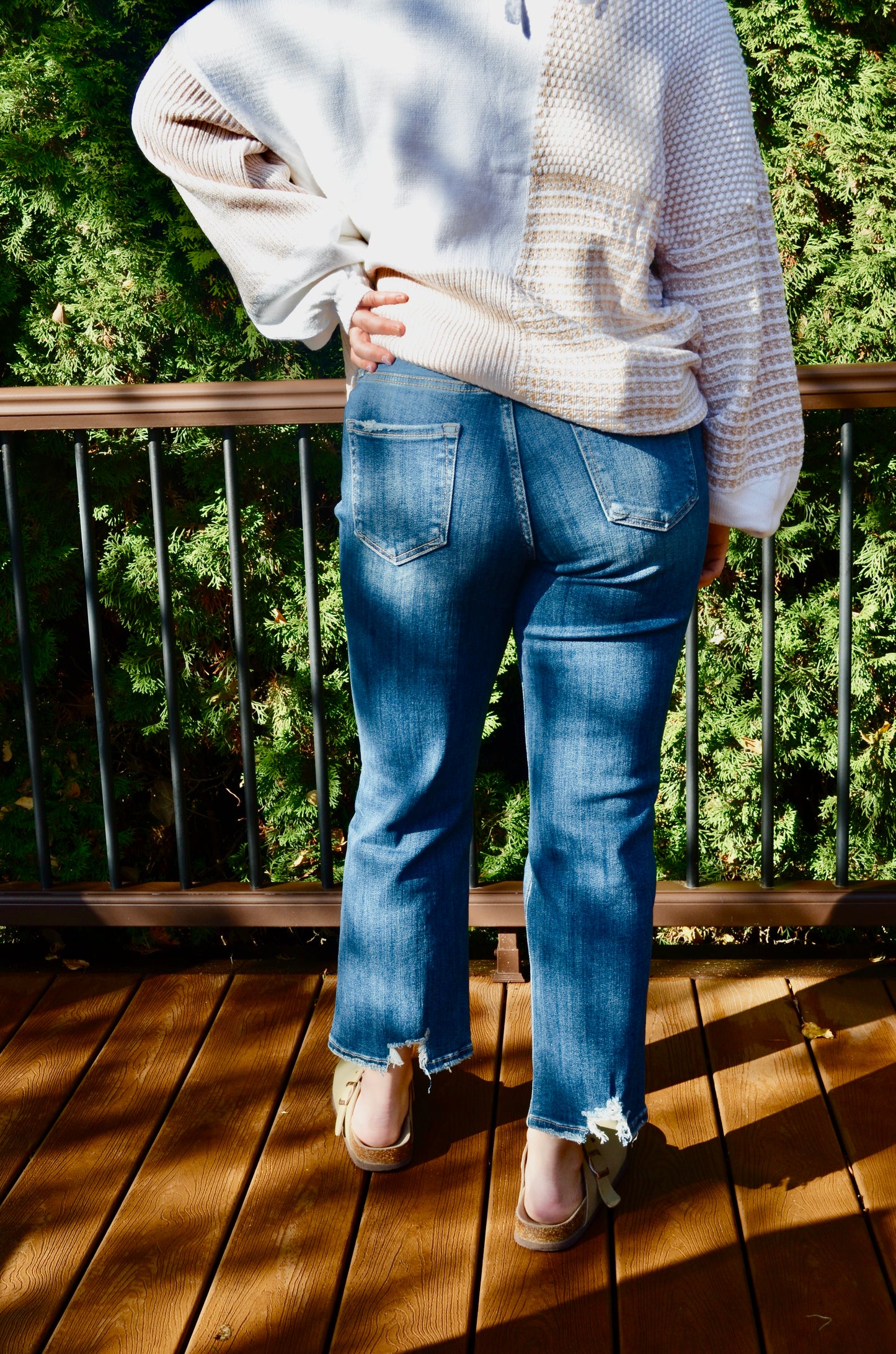 Jill High Rise Ankle Straight Jeans