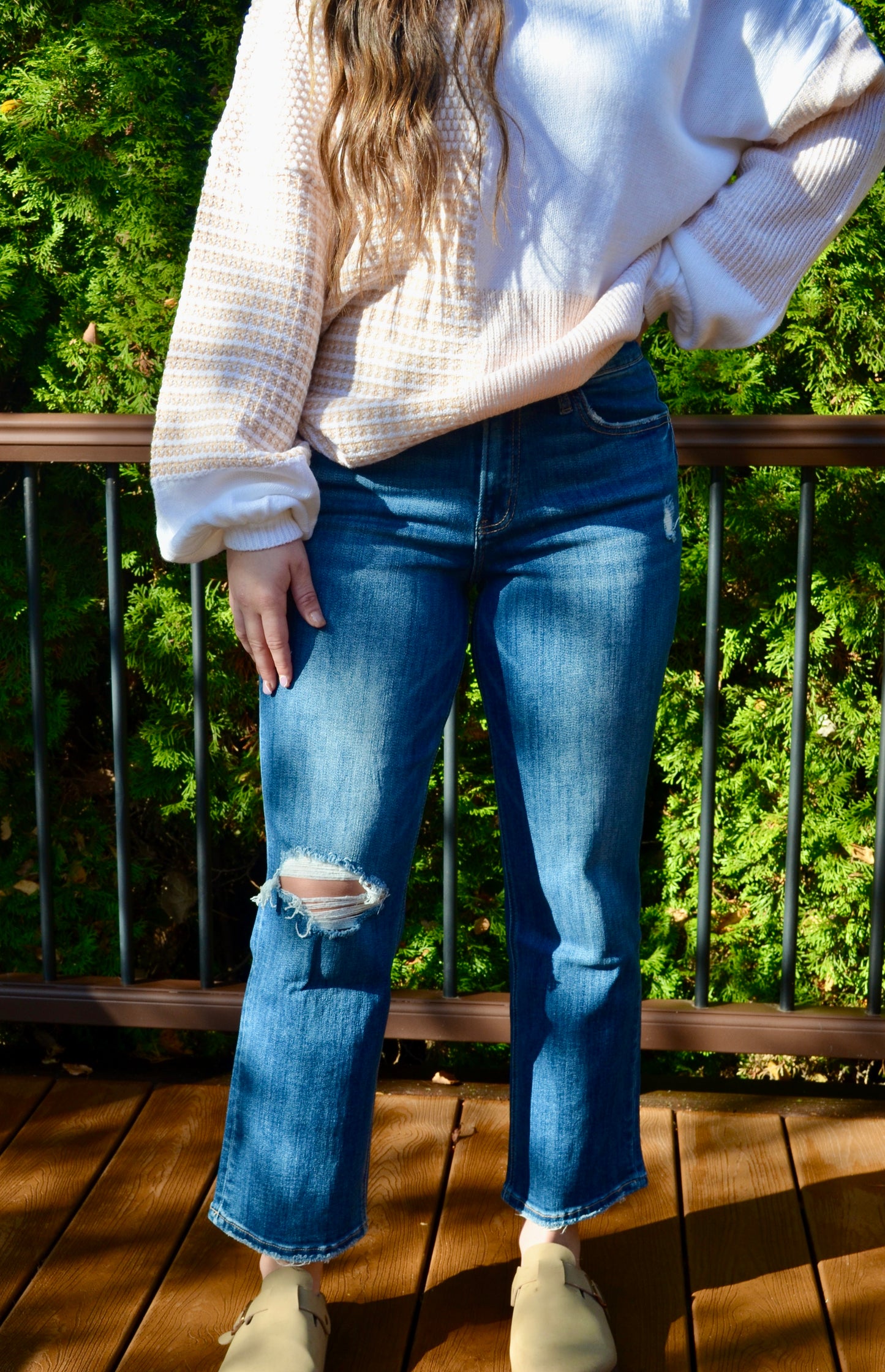 Jill High Rise Ankle Straight Jeans