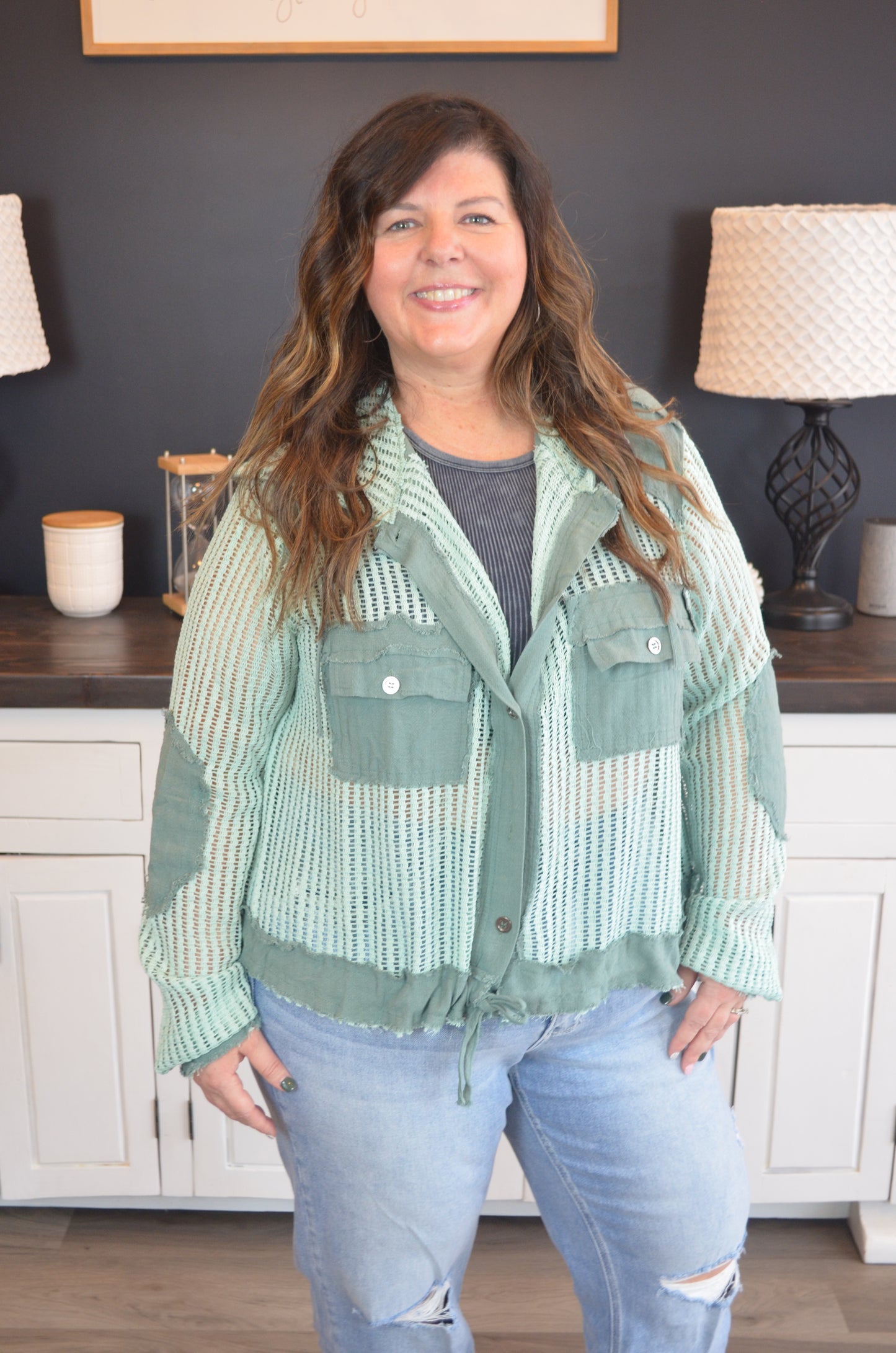 Molly Button Down Hoodie