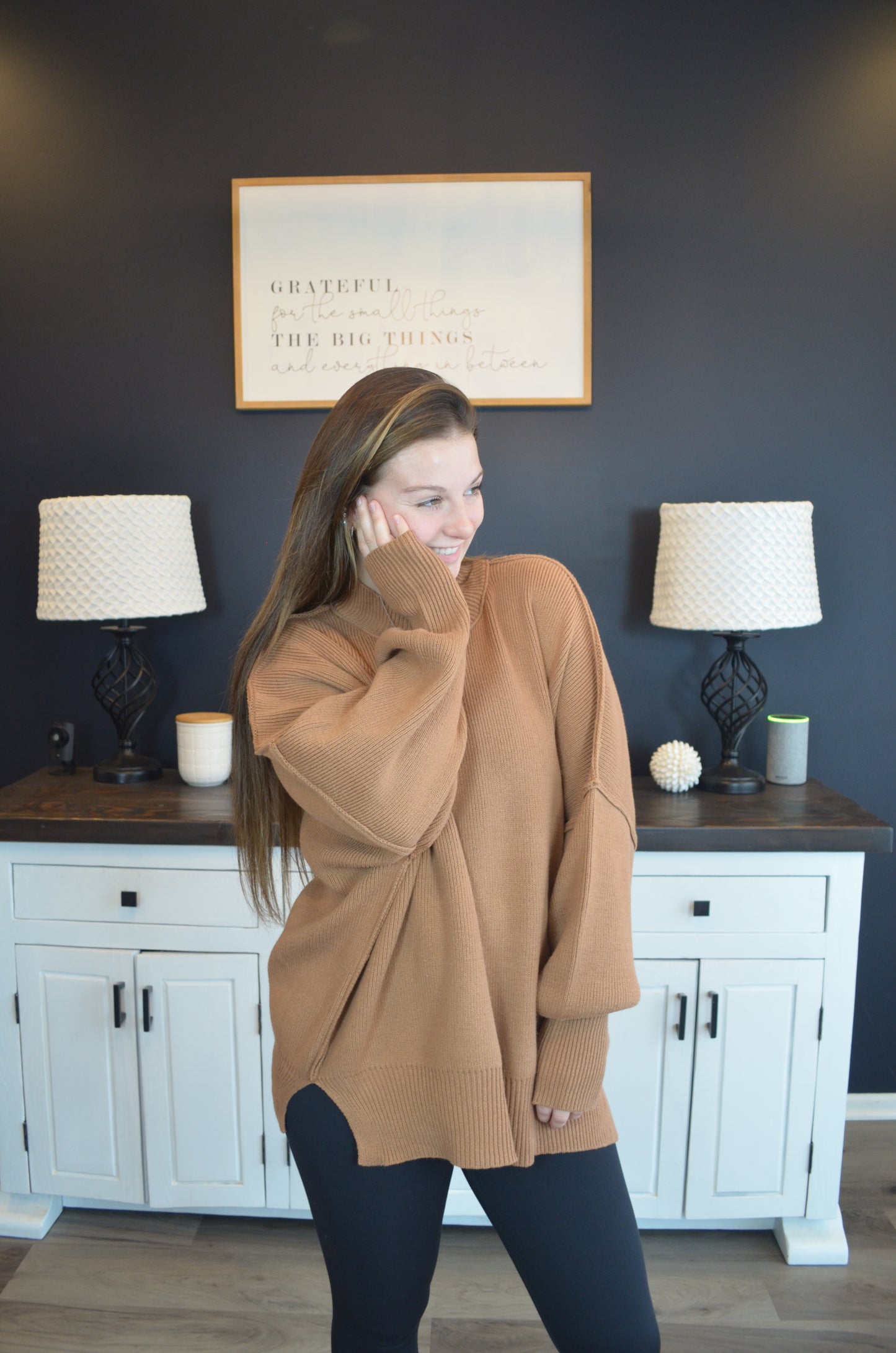 Jodi Side Slit Oversized Sweater