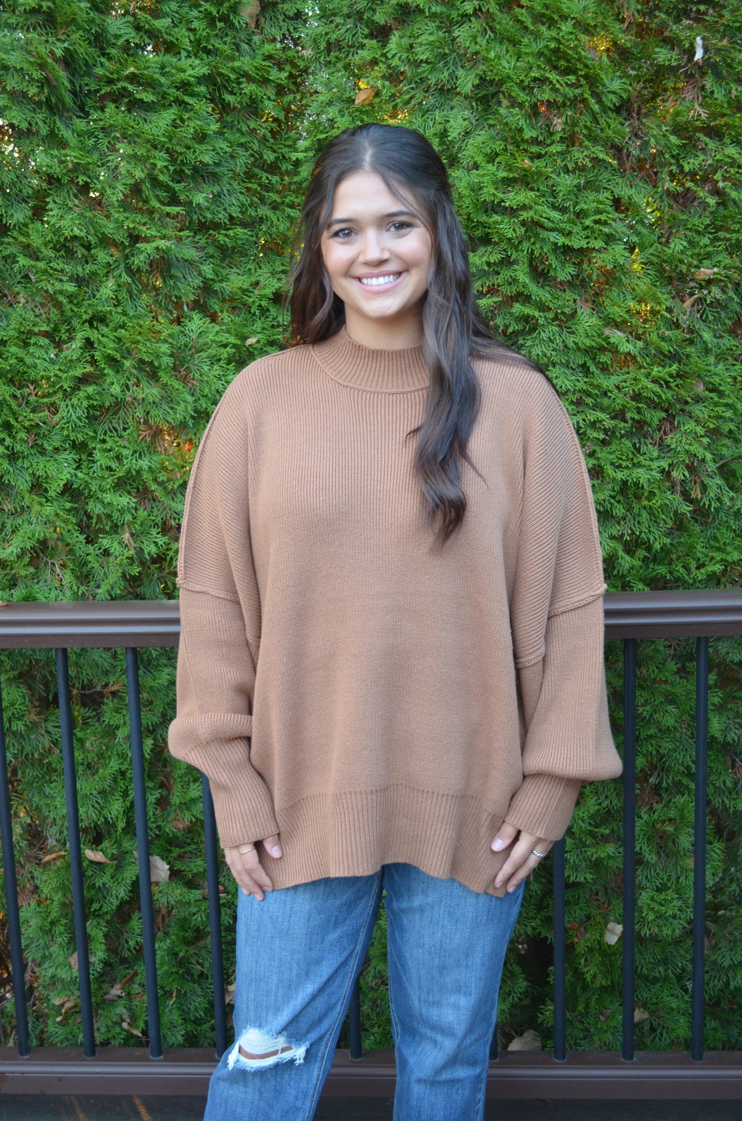 Jodi Side Slit Oversized Sweater