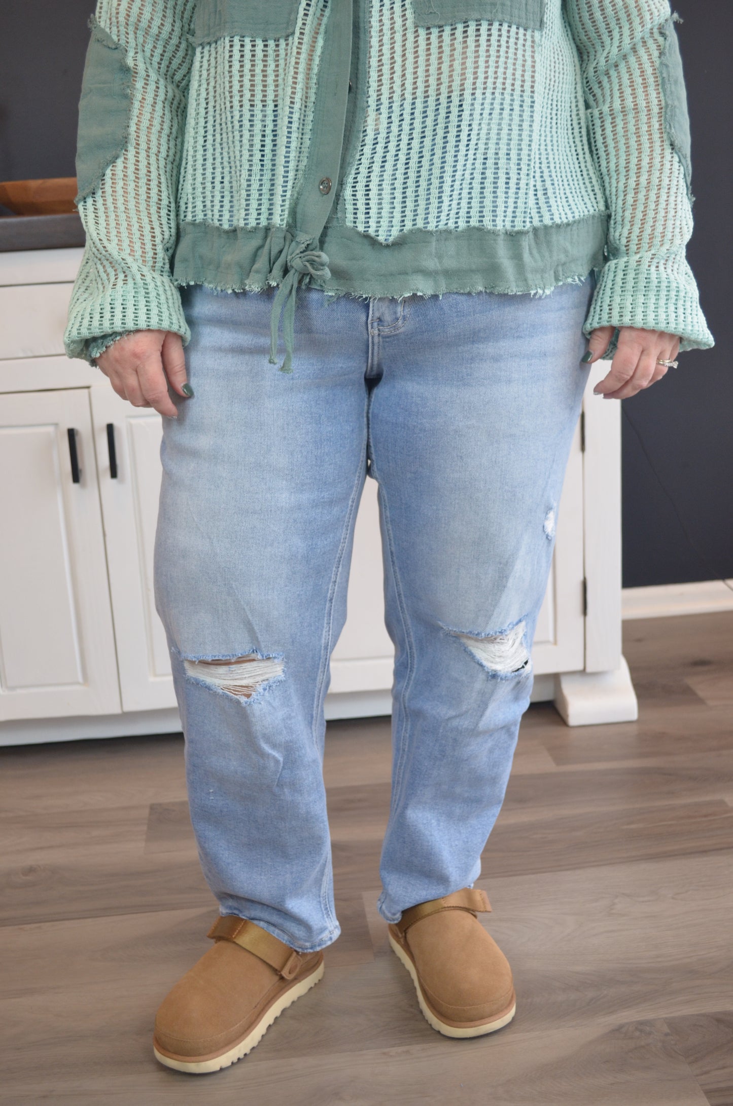 Lovervet Plus Size Super High Rise Barrel Jean