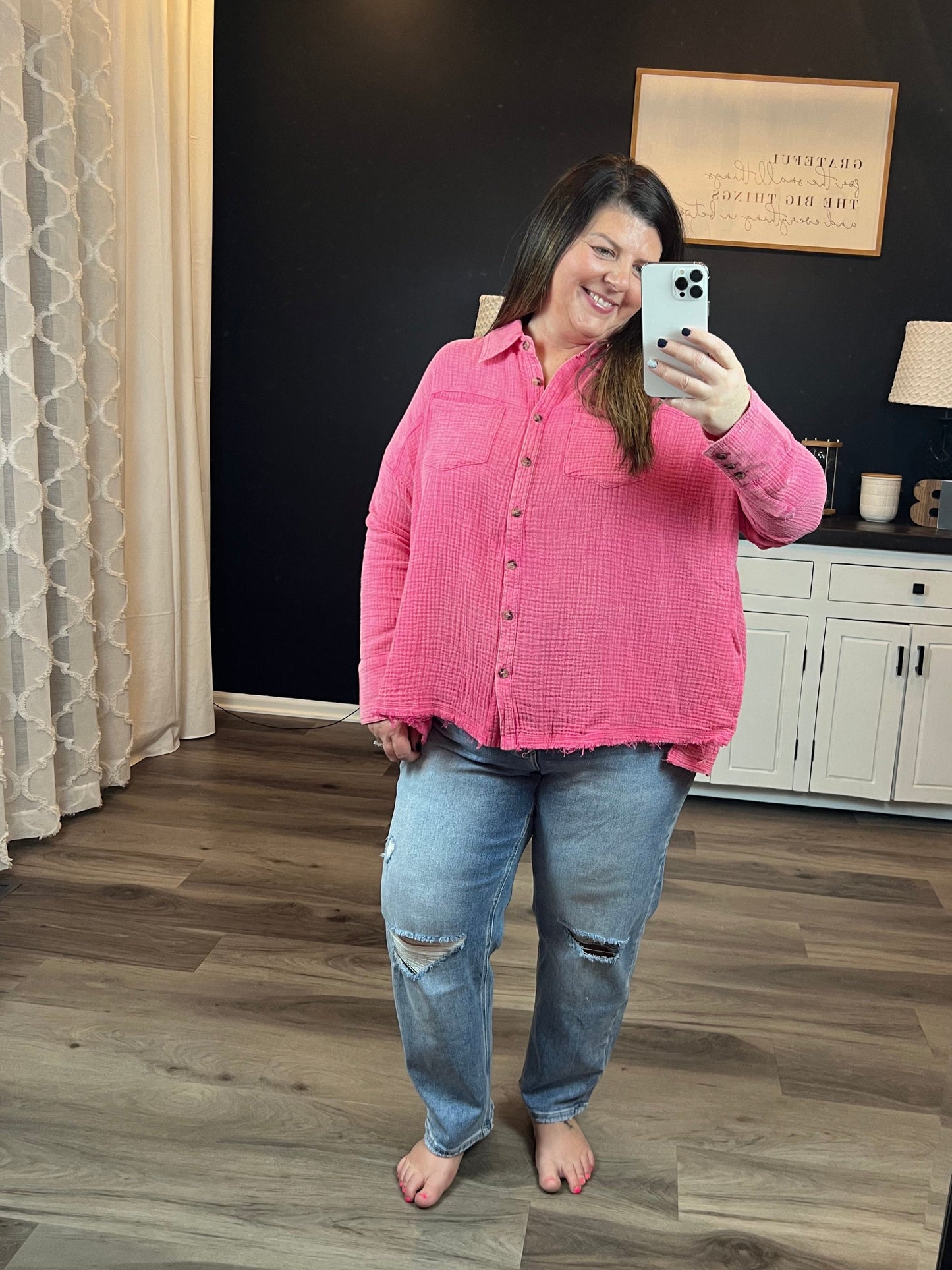 Lovervet Plus Size Super High Rise Barrel Jean