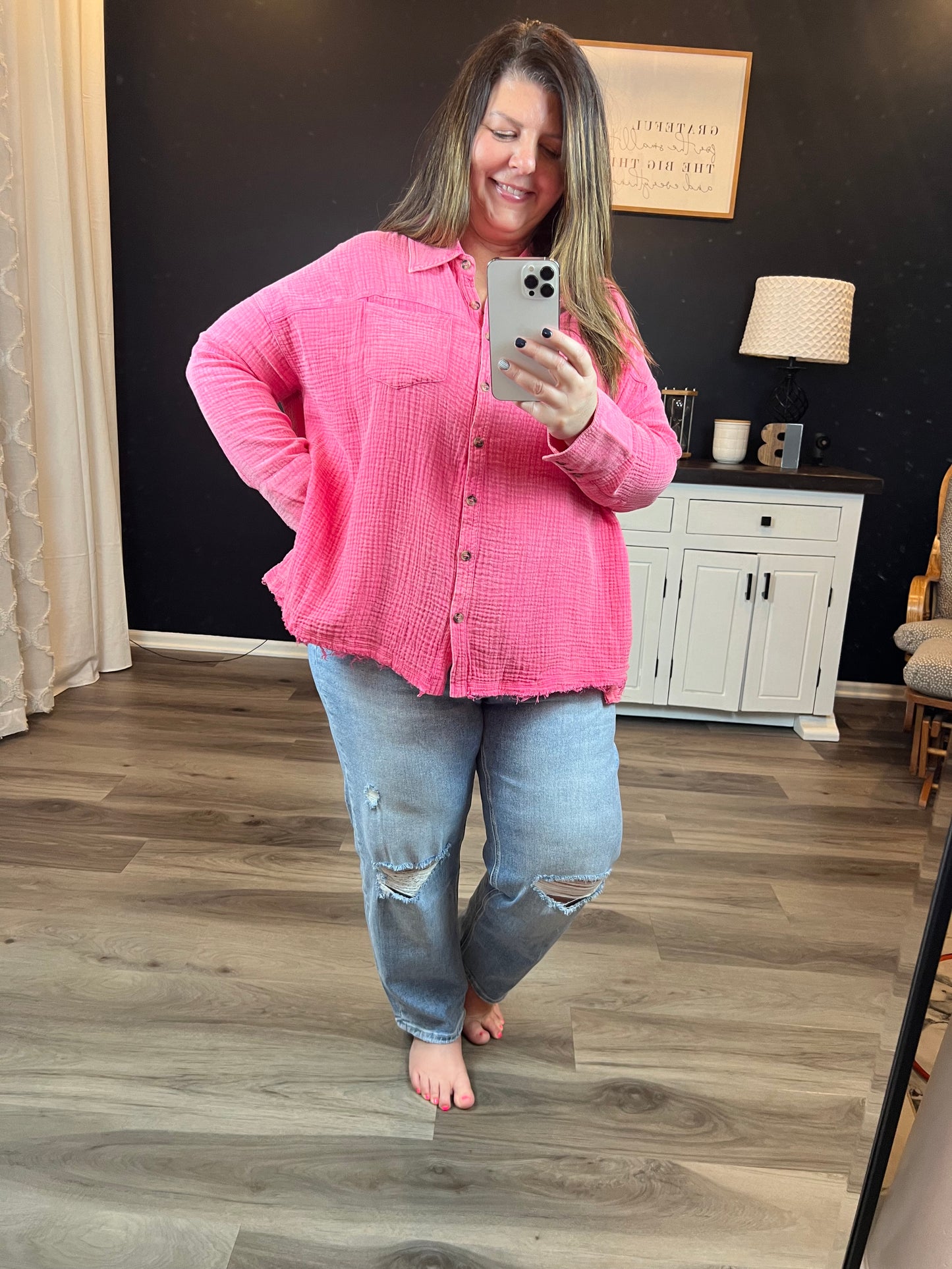 Lovervet Plus Size Super High Rise Barrel Jean