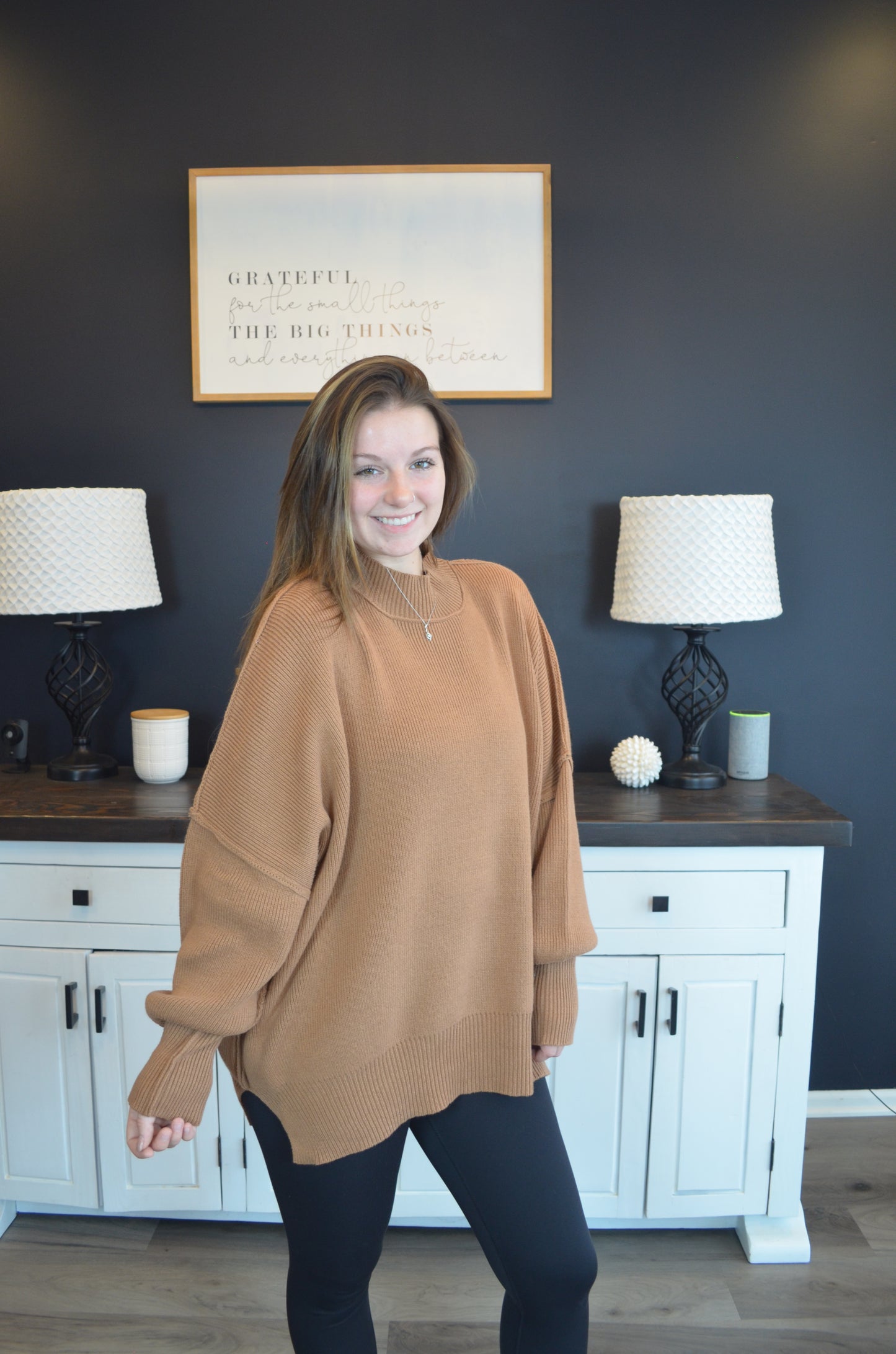 Jodi Side Slit Oversized Sweater